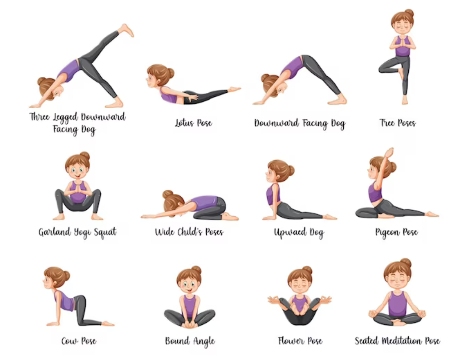 Different Yoga Asanas